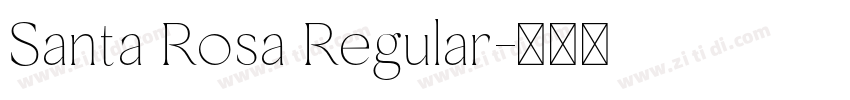 Santa Rosa Regular字体转换